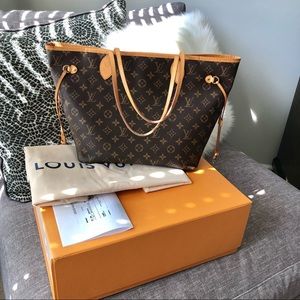LV Authentic Neverfull Tote